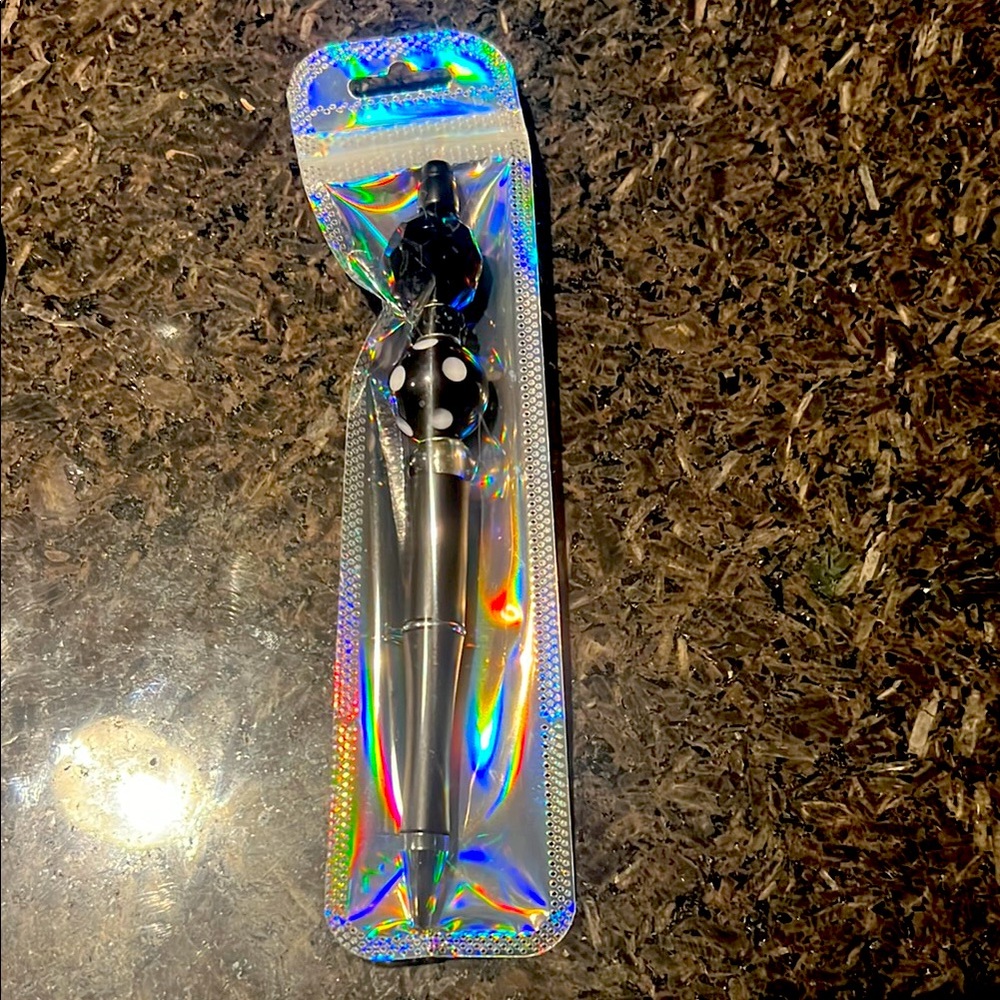 Stylish Black and Silver Ballpoint Pen